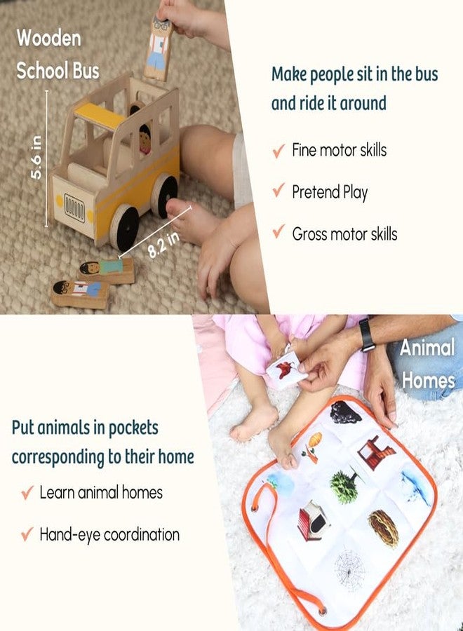 Curious Cub Montessori Learning Wooden Baby Toys| Box 10:21+ Months | Montessori Toys for 1+ Year Old | Problem Solving, Brain Development Toys| Fine Motor Skills | Christmas Gift for 1 Year Old - Image 3